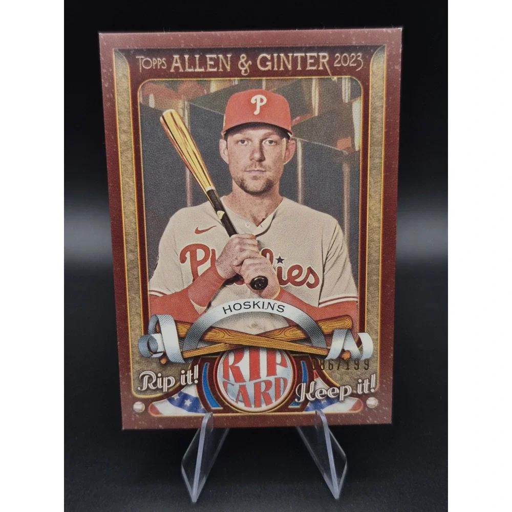 2023 Topps Allen & Ginter Rhys Hoskins #RC-RH Rip Card UNRIPPED /199 Phillies‎